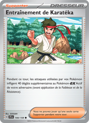 Carte Pokémon Entraînement de Karatéka 144/159 Commune Aventures Ensemble