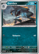 Carte Pokémon Gambex 100/159 Peu commune Aventures Ensemble