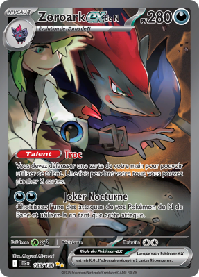 Carte Pokémon Zoroark-ex de N 185/159 Alternative Aventures Ensemble