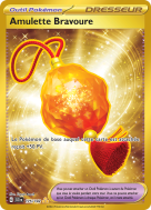 Carte Pokémon Amulette Bravoure 175/142 Gold Couronne Stellaire