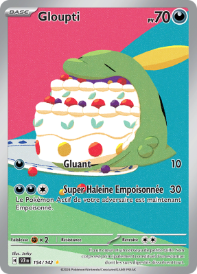 Carte Pokémon Gloupti 154/142 AR Couronne Stellaire