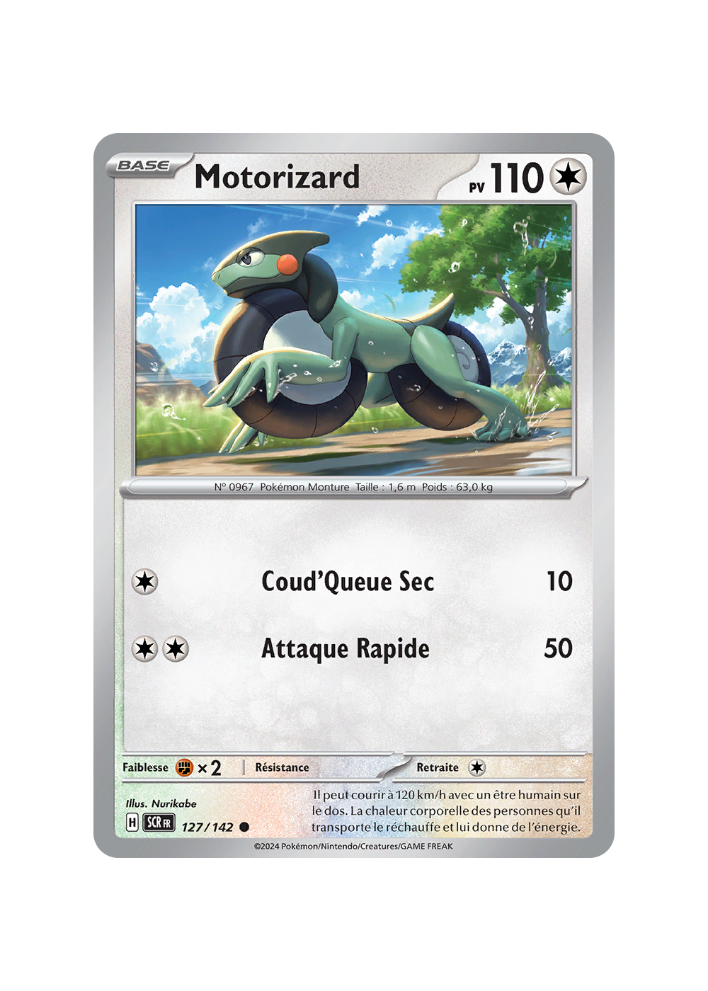 Carte Pokémon Briochien Ex UR – Ultra Rare 160/142, Écarlate Et Violet 7 Couronne Stellaire, Neuve, Protégée Sous Sleeve