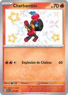 Carte Pokémon Charbambin 114/091 Shiny Destinées de Paldea