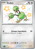 Carte Pokémon Doduo 199/091 Shiny Destinées de Paldea