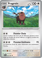 Carte Pokémon Fragroin 072/091 Peu commune Destinées de Paldea