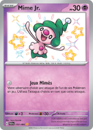 Carte Pokémon Mime Jr. 157/091 Shiny Destinées de Paldea