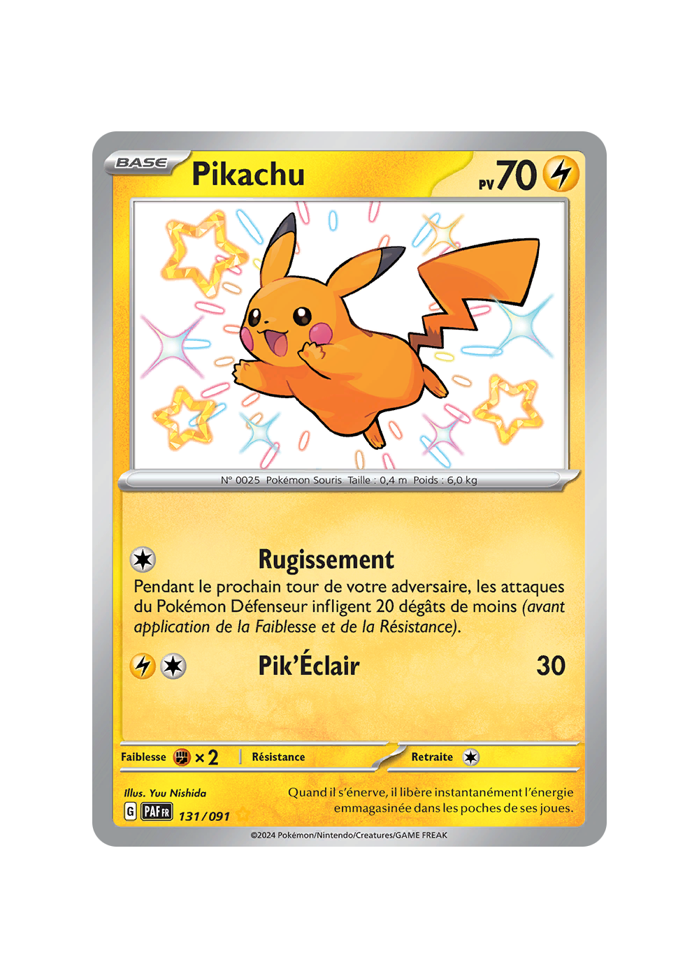 Pikachu 131/091 - Destinées de Paldea, Écarlate et Violet