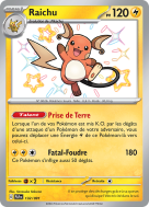 Carte Pokémon Raichu 132/091 Shiny Destinées de Paldea