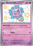 Carte Pokémon Spiritomb 158/091 Shiny Destinées de Paldea