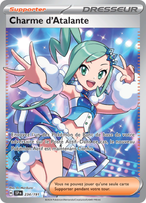 Carte Pokémon Charme d'Atalante 234/191 Ultra Rare Étincelles Déferlantes
