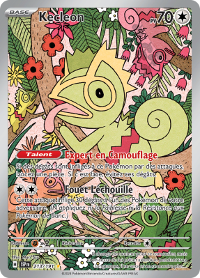 Carte Pokémon Kecleon 213/191 AR Étincelles Déferlantes
