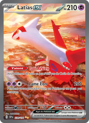 Carte Pokémon Latias-ex 239/191 Alternative Étincelles Déferlantes