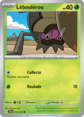 Carte Pokémon Léboulérou 013/191 Commune Étincelles Déferlantes