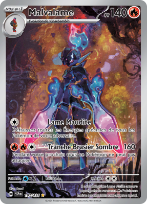 Carte Pokémon Malvalame 197/191 AR Étincelles Déferlantes