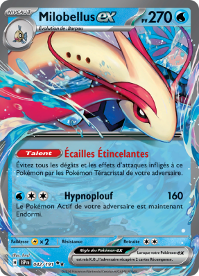 Carte Pokémon Milobellus-ex 042/191 Double rare Étincelles Déferlantes