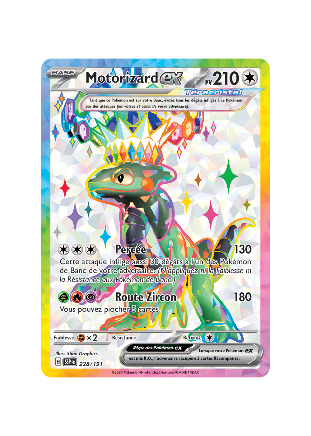 Myboost X Écarlate Violet 8 – Coffret 10 Cartes Pokémon, Mixeur Brillant 164/191 Holo, Dresseur High-Tech, Français