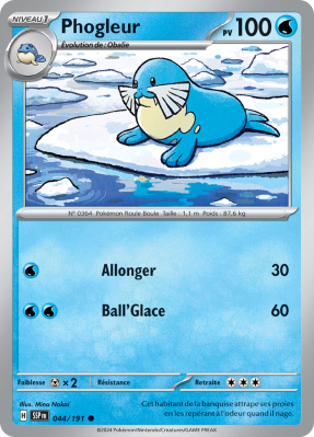 Carte Pokémon Phogleur 044/191 Commune Étincelles Déferlantes