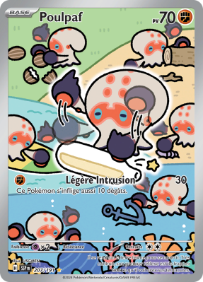Carte Pokémon Poulpaf 207/191 AR Étincelles Déferlantes
