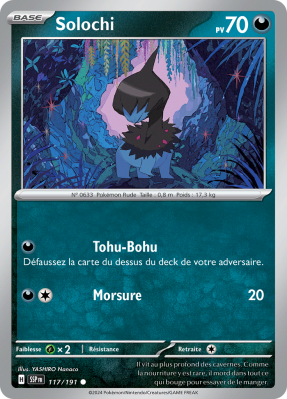 Carte Pokémon Solochi 117/191 Commune Étincelles Déferlantes