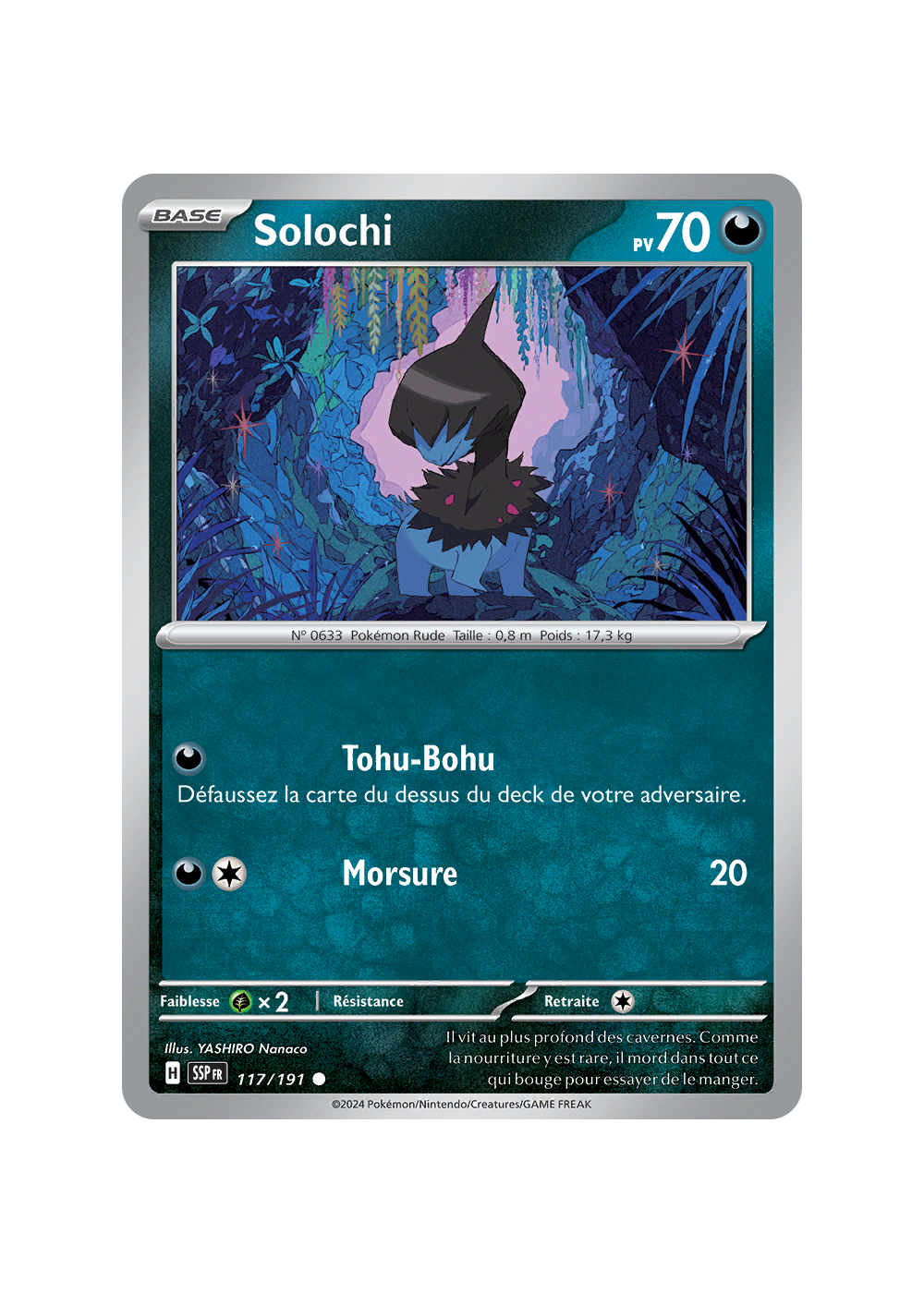 Carte Pokémon Solochi 117/191 Commune Étincelles Déferlantes