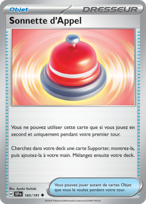 Carte Pokémon Sonnette d'Appel 165/191 Peu commune Étincelles Déferlantes
