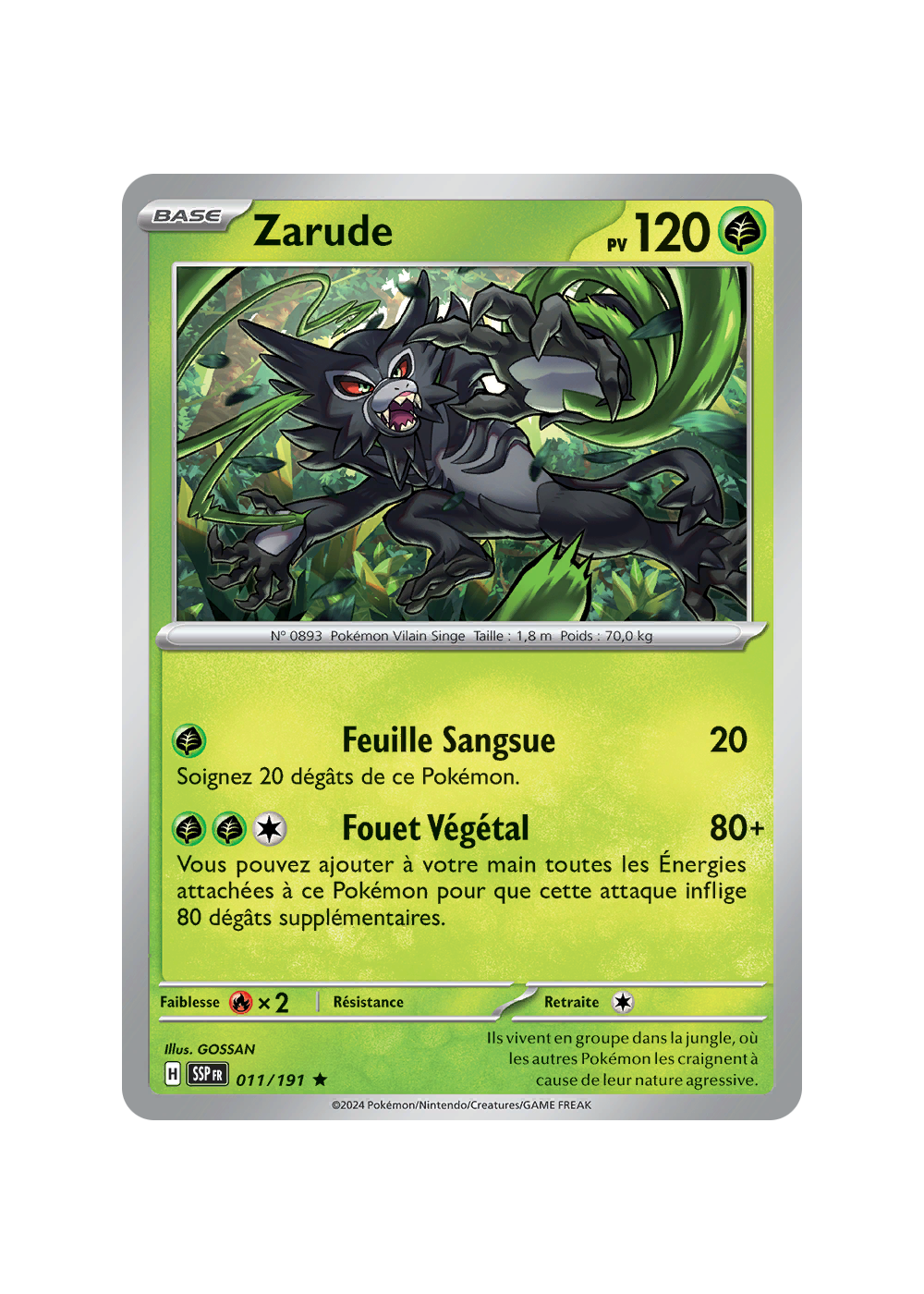 Pack Pokémon Écarlate/Violet : Zarude 6IV Niv.100 + Master Ball (Switch)
