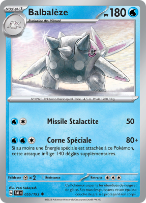 Carte Pokémon Balbalèze 055/193 Peu commune Évolutions à Paldea