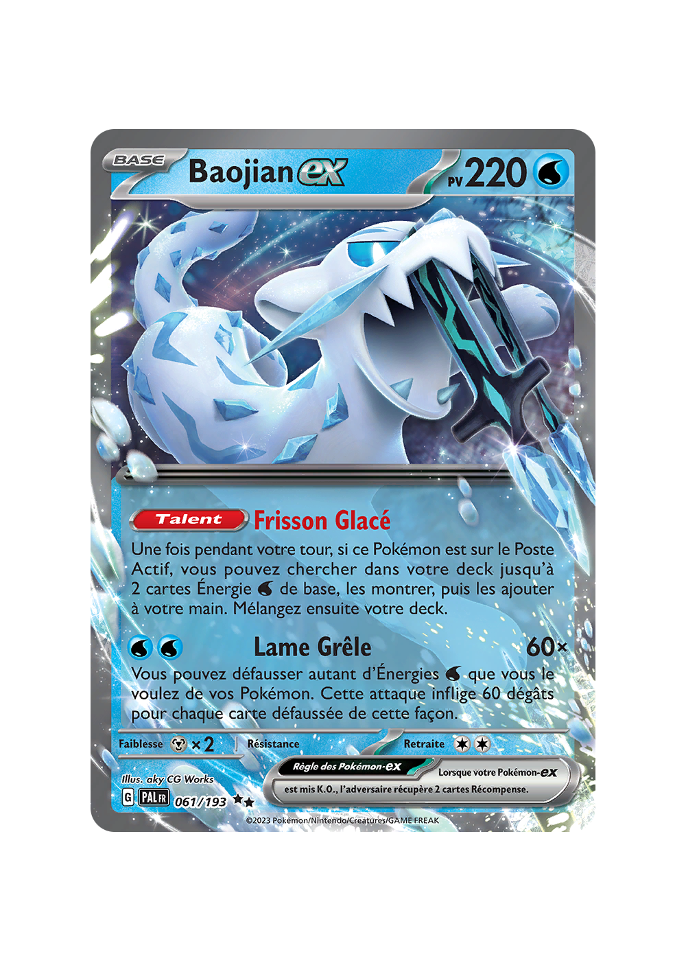 Coffret 10 Cartes Pokémon Baojian Ex 061/193 – Ultraboost X Écarlate & Violet – Évolutions à Paldea