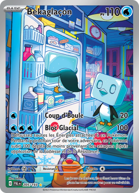 Carte Pokémon Bekaglaçon 205/193 AR Évolutions à Paldea