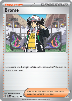Carte Pokémon Brome 182/193 Peu commune Évolutions à Paldea