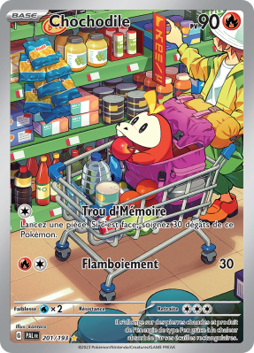 Carte Pokémon Chochodile 201/193 AR Évolutions à Paldea