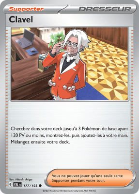 Carte Pokémon Clavel 177/193 Commune Évolutions à Paldea