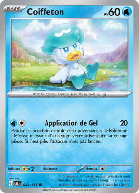 Carte Pokémon Coiffeton 049/193 Commune Évolutions à Paldea