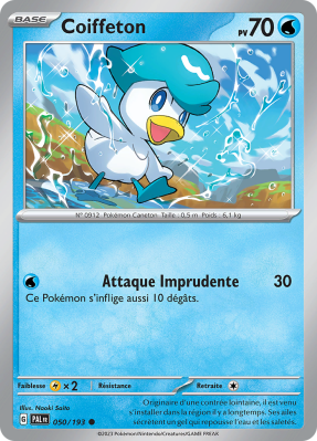 Carte Pokémon Coiffeton 050/193 Commune Évolutions à Paldea