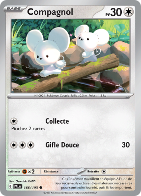 Carte Pokémon Compagnol 166/193 Commune Évolutions à Paldea