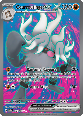 Carte Pokémon Courrousinge-ex 242/193 Ultra Rare Évolutions à Paldea
