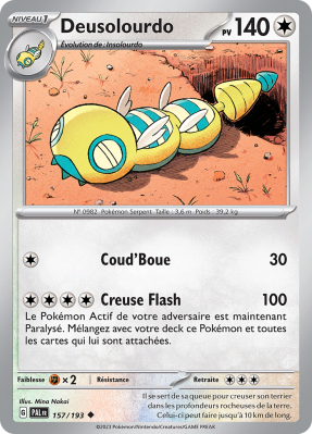 Carte Pokémon Deusolourdo 157/193 Peu commune Évolutions à Paldea