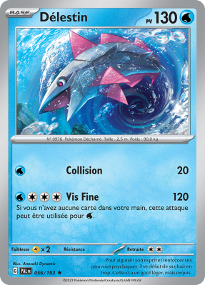 Carte Pokémon Délestin 056/193 Holographique Évolutions à Paldea