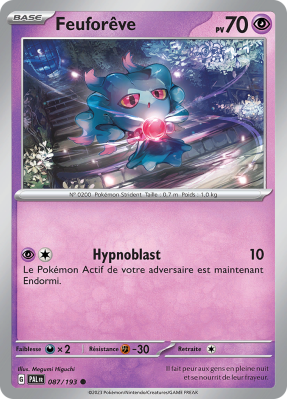 Carte Pokémon Feuforêve 087/193 Commune Évolutions à Paldea