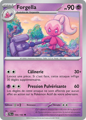 Carte Pokémon Forgella 104/193 Peu commune Évolutions à Paldea