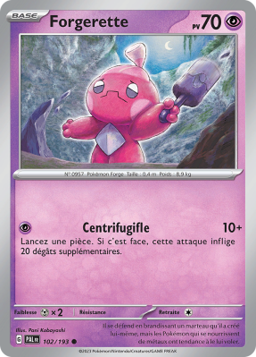 Carte Pokémon Forgerette 102/193 Commune Évolutions à Paldea