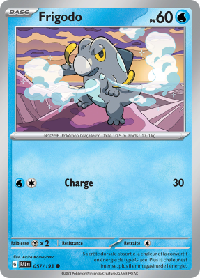 Carte Pokémon Frigodo 057/193 Commune Évolutions à Paldea