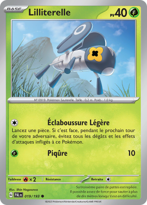 Carte Pokémon Lilliterelle 019/193 Commune Évolutions à Paldea