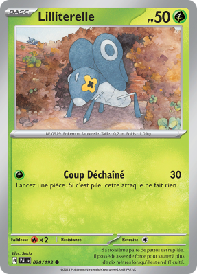 Carte Pokémon Lilliterelle 020/193 Commune Évolutions à Paldea