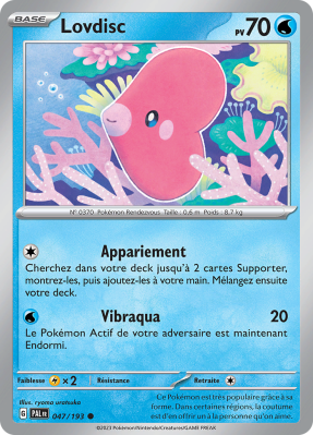 Carte Pokémon Lovdisc 047/193 Commune Évolutions à Paldea