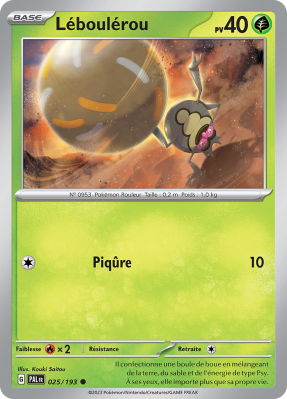Carte Pokémon Léboulérou 025/193 Commune Évolutions à Paldea