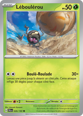 Carte Pokémon Léboulérou 026/193 Commune Évolutions à Paldea