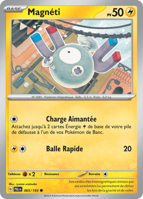 Carte Pokémon Magnéti 065/193 Commune Évolutions à Paldea