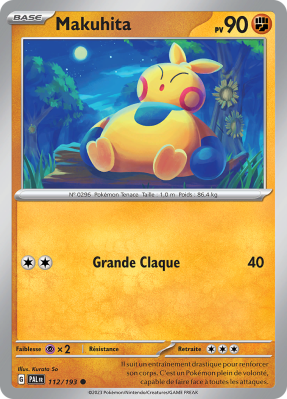 Carte Pokémon Makuhita 112/193 Commune Évolutions à Paldea