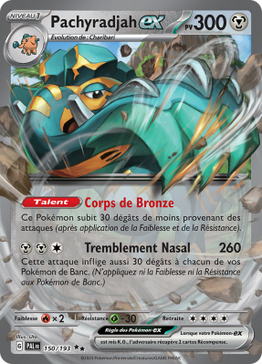 Carte Pokémon Pachyradjah-ex 150/193 Double rare Évolutions à Paldea